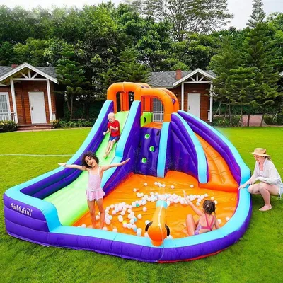 Produktbild von Hüpfburg AirMyFun Doppelrutsche 83006