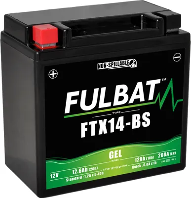 Zdjęcie produktu dla Akumulator FULBAT FUL GEL - FTX14-BS / YTX14-BS (Żelowy, bezobsługowy)