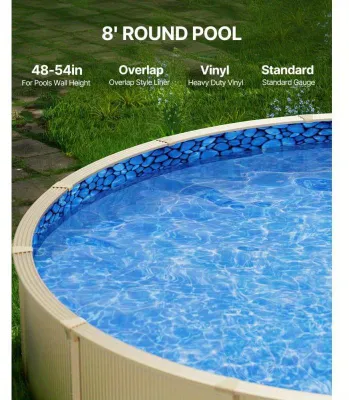 Produktbild von Schwimmbadfolie – Schwimmbadauskleidung – Schwimmbadfolie – Randfolie – Durchmesser 244 cm – Wasserdicht