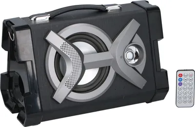 Zdjęcie produktu dla Przenośny głośnik bezprzewodowy Dunlop - Bluetooth - Radio FM - 20 watów - czarny