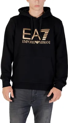 Produktbild von EA7 Herren Fleece Hoodie Schwarz Herbst/Winter : Größe - S Größe: S