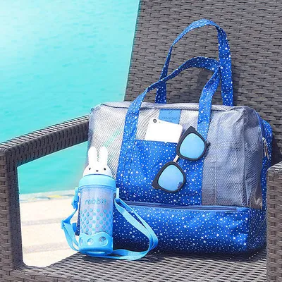 Immagine prodotto di Honana HN-TB06 Borsa da bagno impermeabile da viaggio Borsa da bagno da spiaggia Organizer Tote Storage Bag - Rosa