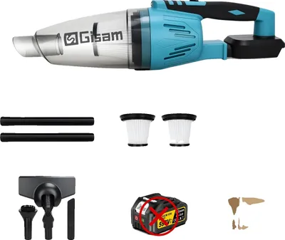 Image de Aspirateur, conception sans fil, compatible avec les batteries au lithium 18V, Pas de batterie Pas de charge