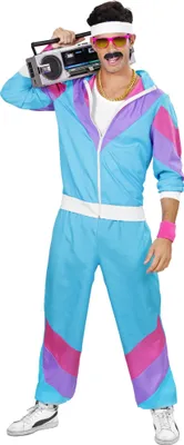Produktbild von 80er Jahre Trainingsanzug helblau Größe: XL