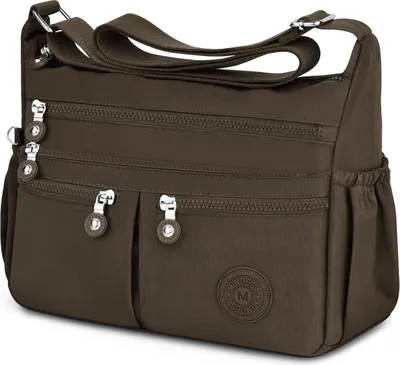 Produktbild von TEUEN Crossbody Bag Damen Große Kapazität Wasserdicht Nylon Handtasche Medium Größe