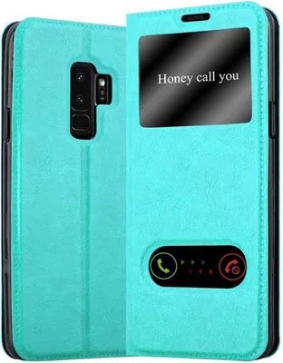 Zdjęcie produktu dla Etui ochronne Cadorabo do Samsung Galaxy S9 PLUS w kolorze turkusowym etui na telefon komórkowy etui książkowe etui na telefon