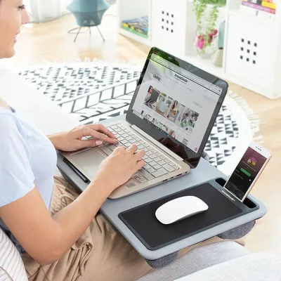 Immagine prodotto di Scrivania Portatile per Laptop con Cuscino XL Deskion InnovaGoods