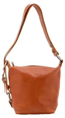 Image de Sacoche en cuir véritable, cuir marron, bandoulière réglable, fabriqué en Italie