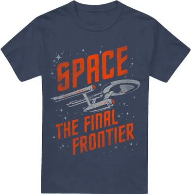 Productafbeelding van Star Trek - T-shirt "Ruimtereizen" voor heren/dames, uni model, TV17594 (3XL) (Marineblauw)