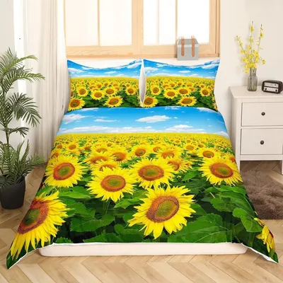 Obrázok produktu pre Sada posteľnej bielizne s kvetinovým vzorom, 135x200 cm, 2-dielna, viacfarebná, mikrovlákno