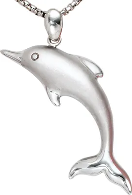 Produktbild von JOBO Anhänger Delfin 925 Sterling Silber rhodiniert teilmattiert