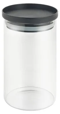 Zdjęcie produktu dla METALTEX 187214000 Słoik do przechowywania Aroma Line okrągły 1000 ml wykonany ze szkła borokrzemowego, pokrywka z silikonową uszczelką, możliwość sztaplowania