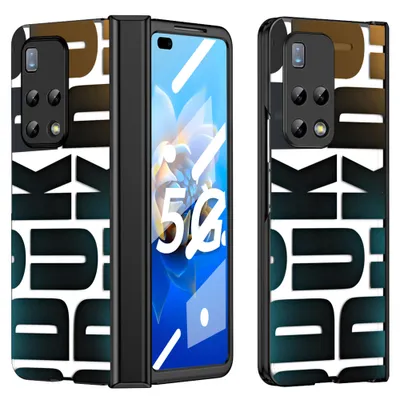 Obrázek produktu pro Pouzdro pro Huawei Mate X2, galvanizované průhledné pouzdro s ochranou displeje a pantu černé