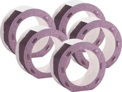 Produktbild von folia Laternen Rohling Glitter 5er Set 22 cm Durchmesser