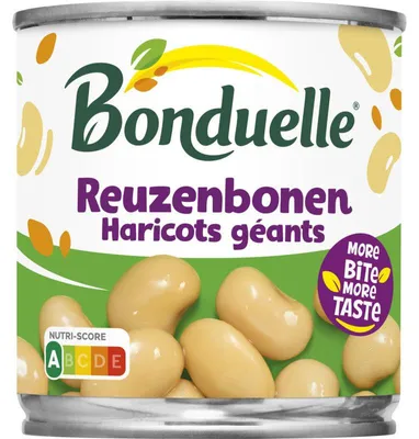 Zdjęcie produktu dla Bonduelle Reuzenbonen 255g – Duża biała fasola do sałatek i gulaszy