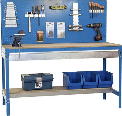 Obrázek produktu pro Simonrack pracovní stůl KIT SIMONWORK BT2 BOX 900 modrý 1 zásuvka 90,0 x 61,0 x 144,5 cm
