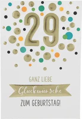 Obrázok produktu pre 11566 Depesche number card, blahoželanie-29 Gratulujeme k...