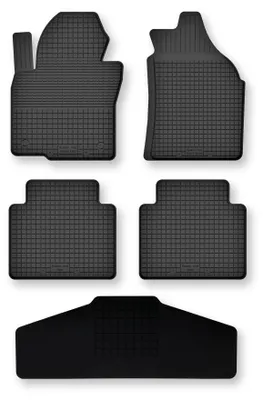 Zdjęcie produktu dla Dywaniki gumowe z tunelem do Ford Explorer MK5 2010-2019 (SUV) – 5 szt., czarne, dobierane – Wielganizator Semi-Universal