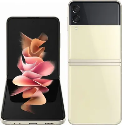 Produktbild von Smartphone SAMSUNG Galaxy Z Flip3 5G (SM-F711B), 2640 x 1080 px, 8GB/128GB, Creme