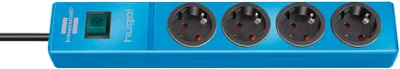 Produktbild von Brennenstuhl hugo! Steckdosenleiste 4-fach blau 2m H05VV-F 3G1,5, 1150610184