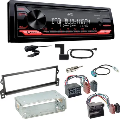 Produktbild von JVC KD-X272DBT Digitalradio Bluetooth USB FLAC Einbauset für MINI R50 R52 R53