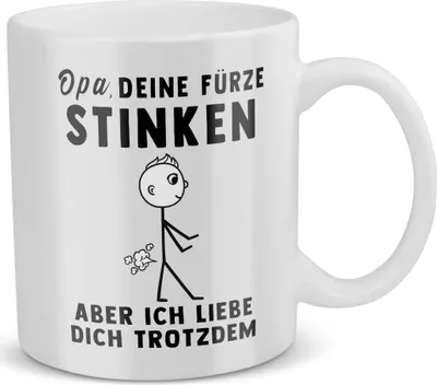 Produktbild von 22Feels Opa Geschenk Geburtstag Grossvater Tasse Rentner Kaffeetasse Männer Weihnachten Herrentag Beste Grosseltern Geschenkidee Haferl
