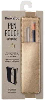 Image de Pochette à stylos Bookaroo - Or