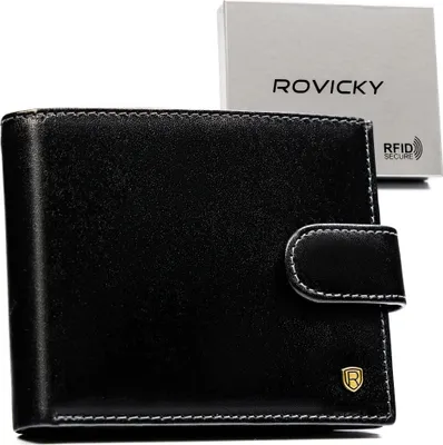 Produktbild von Herren Lederbrieftasche N01L-RVT BLACK