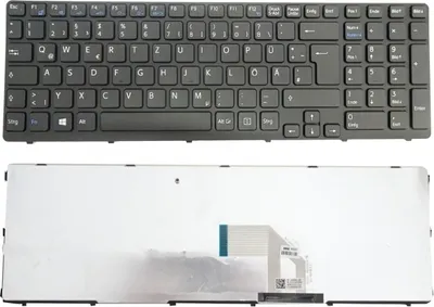 Produktbild von Tastatur für Sony Vaio SVE151G13M SVE15 SVE1512D4E SVE1512K1ESI SVE1513B1EW SVE151C11M SVE1511C119B schwarz