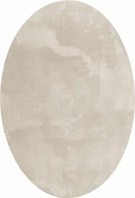 Image de vidaXL Tapis ovale HUARTE Beige 160 x 230 cm 100 % polyester
