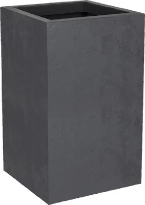 Image de Pot De Fleur Carre Haut Basalt Up Gris 36 Litres - Eda
