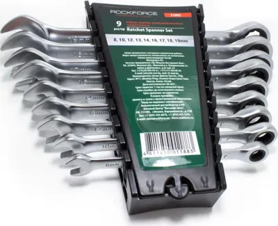 Obrázek produktu pro Sada očkoplochých klíčů 8-19 mm s ráčnou