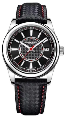 Immagine prodotto di Orologio da uomo Pagani Design, movimento automatico, nero/rosso