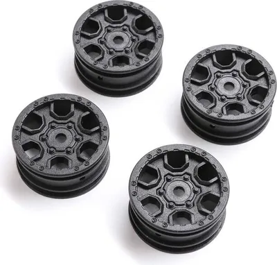 Produktbild von Axial 1.0 Ford Bronco Wheel Black (4): SCX24