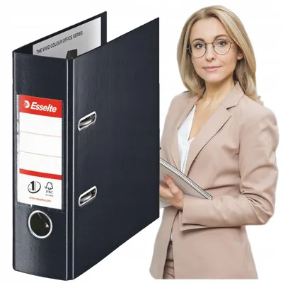 Produktbild von Esselte Aktenordner A5 Schwarz 2 Ringe Dokumentenmappe