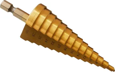 Obrázok produktu pre HSS-TIN Stufenbohrer Kegelsenker Konusbohrer Schälbohrer Metallbohrer Ø 4-30 mm