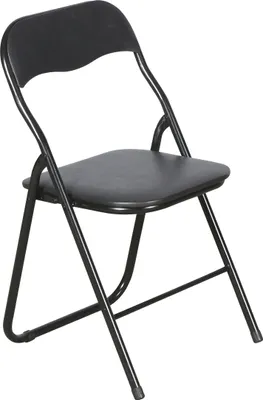 Produktbild von (4er Set) Mihe Klappstuhl, mit gepolstertem Sitz, schwarz.