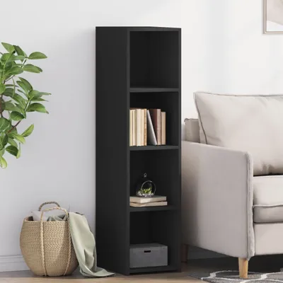 Produktbild von vidaXL Highboard Schwarz 30x41x124 cm Holzwerkstoff