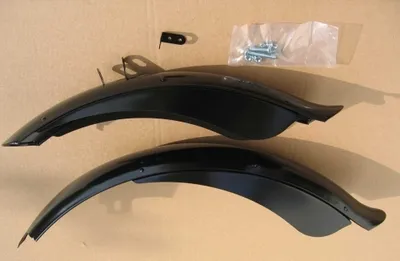 Produktbild von kurze Schutzbleche Fender Skirts schwarz 26