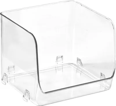 Produktbild von Kosmetikvitrine, multifunktionaler, stapelbarer, transparenter Make-up-Organizer aus Kunststoff für Zuhause (15,5 x 15 x 12,8 cm)