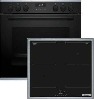Produktbild von Bosch HND637FH63, Zonen-Induktionskochfeld, 4 Zone(n), Glaskeramik, Schwarz, Berührung, 58,3 cm