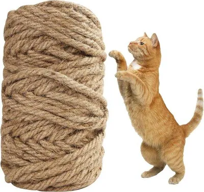 Immagine prodotto di Corda di sisal 8 mm per tiragraffi - Corda naturale per gatti - 50 m