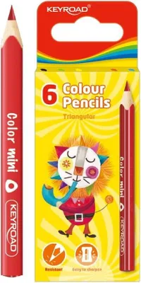 Obrázok produktu pre Mini trojuholníkové ceruzky 6 farieb