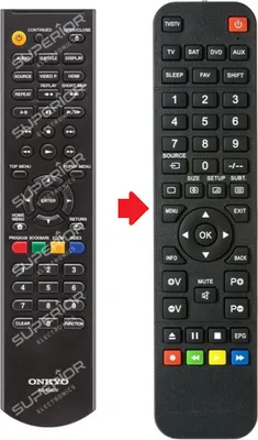 Produktbild von Ersatz Fernbedienung Onkyo RC-925DV für BD-SP353