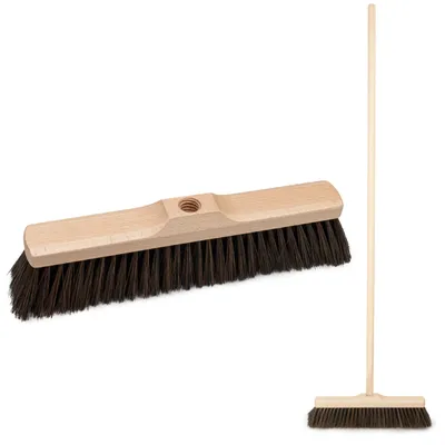 Obrázok produktu pre Šírka metly: 35 cm Zametacia hlava metly, metla, 22 mm vlákno, s násadou 120 cm