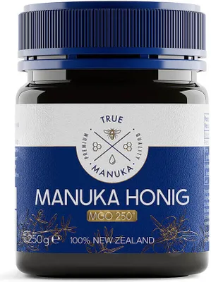 Produktbild von TRUE MANUKA - Manuka Honig 250 mgo [250g] - 100%  & Echt aus Neuseeland - Manuka Honig 250g, Honig Manuka 250, Manukahonig, Manuka - Honig