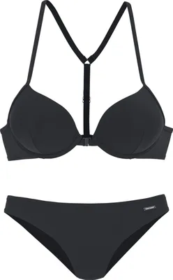 Produktbild von Bruno Banani Push-Up-Bikini schwarz Größe 38 Cup A