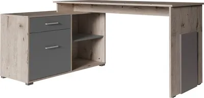 Produktbild von Meublorama MK-COMO-C4-R20128_U11400-60-B*2C/55KG, Homeoffice, Rechteckige Form, Braun, MDF-Platten, 1 Schublade(n), 1680 mm