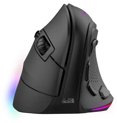 Zdjęcie produktu dla Mars Gaming MMSK, Po prawej stronie, Optyczny, RF Wireless + Bluetooth, 8400 DPI, Czarny