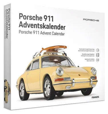 Immagine prodotto di FRANZIS 67263 - Calendario dell'Avvento Porsche 911 "Surfbrett" in scala 1:43